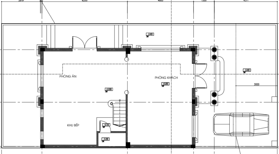 Mặt bằng thiết kế tầng 1 biệt thự song lập dự án seoul Ecohome Mặt bằng thiết kế tầng 1 biệt thự song lập dự án seoul Ecohome