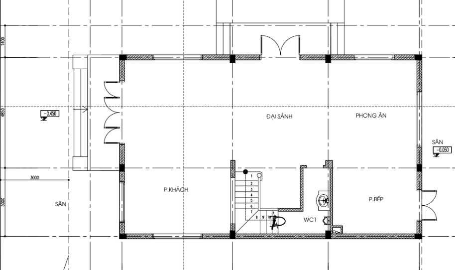 Mặt bằng thiết kế tầng 2 Biệt thự đơn lập dự án Seoul Eco Home